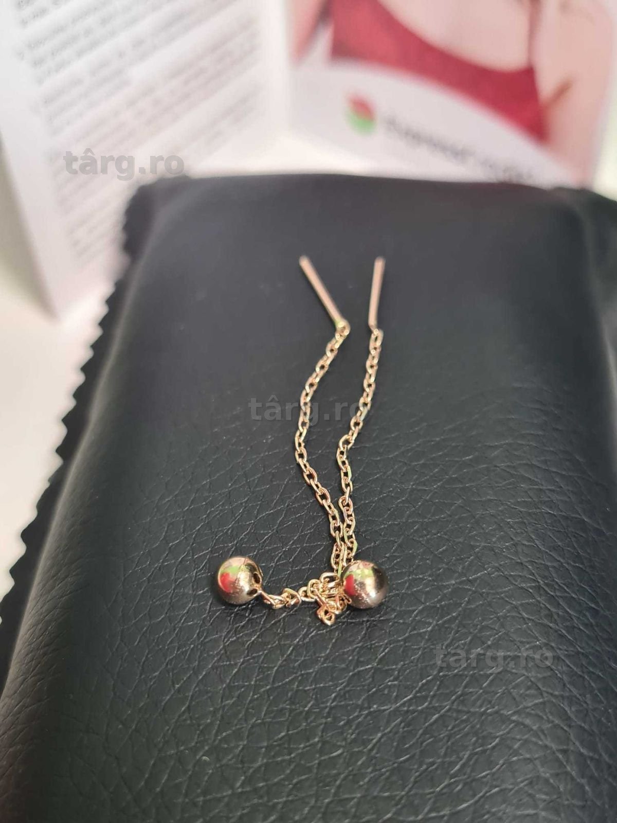 Cercei aur 14K 1,3g ( b.67734.1/ Ag2 Tudor) Garantie 2 ani! 2
