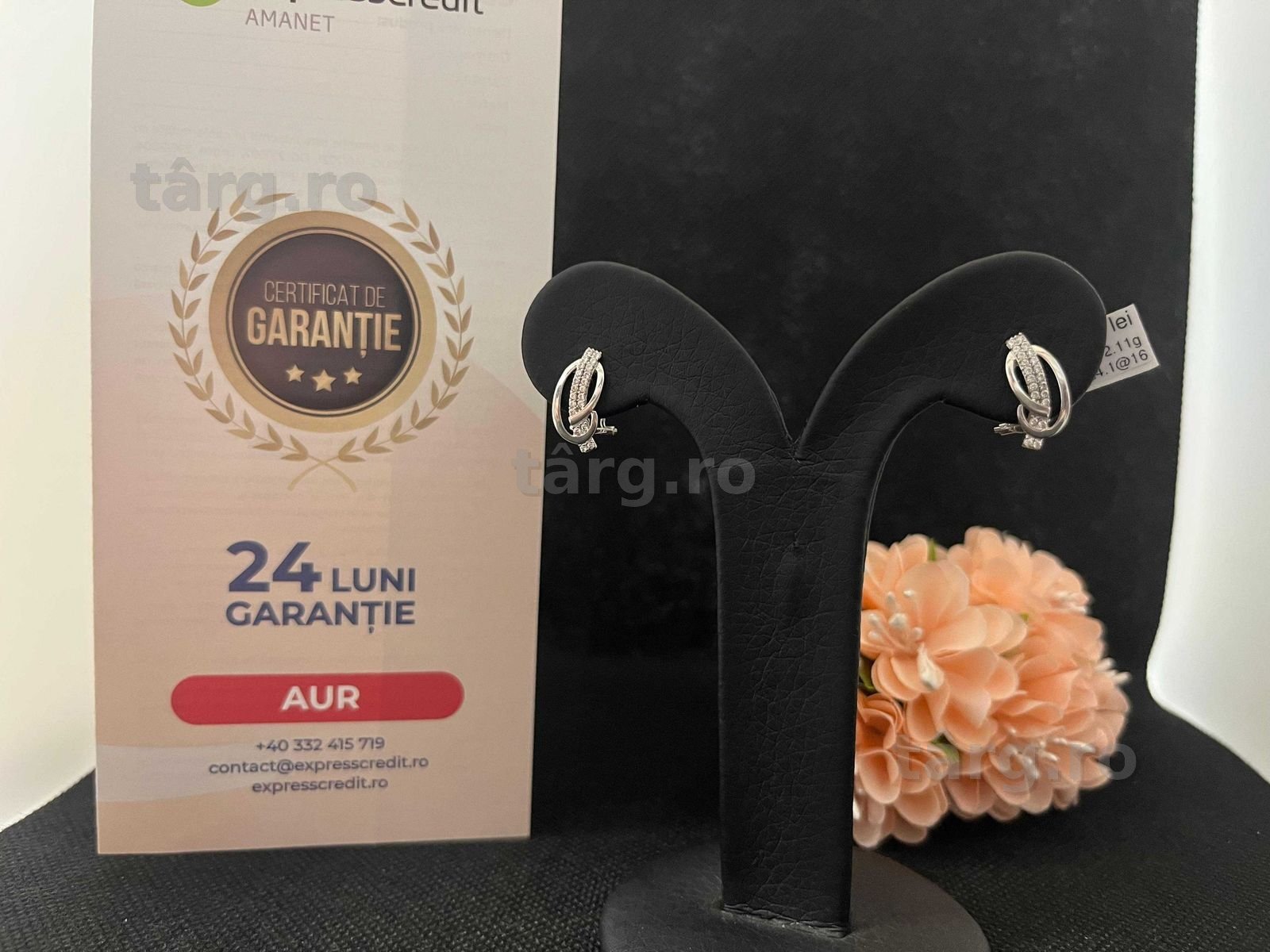 Cercei Aur 18k 2.11g (AG16 Moldova b33124)-Garantie 2 ani!