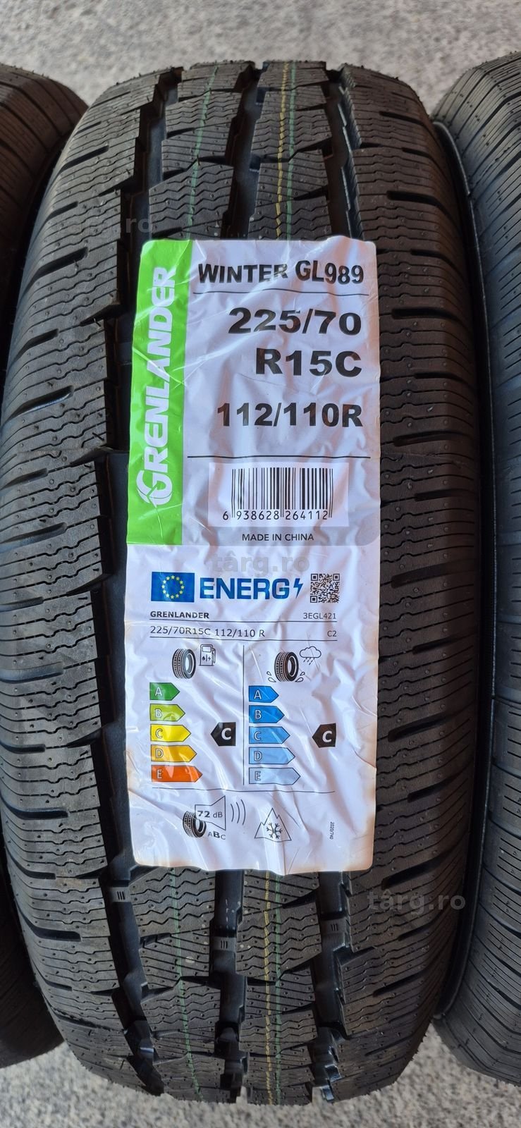 4 anvelope iarna noi Grenlander 225/70/15C,dot 2025.Pretul este pe bucata. 3