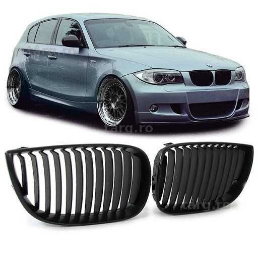 Grile BMW E81 E87 intre 2004-2007 Negru Lucios Simplu M-performance