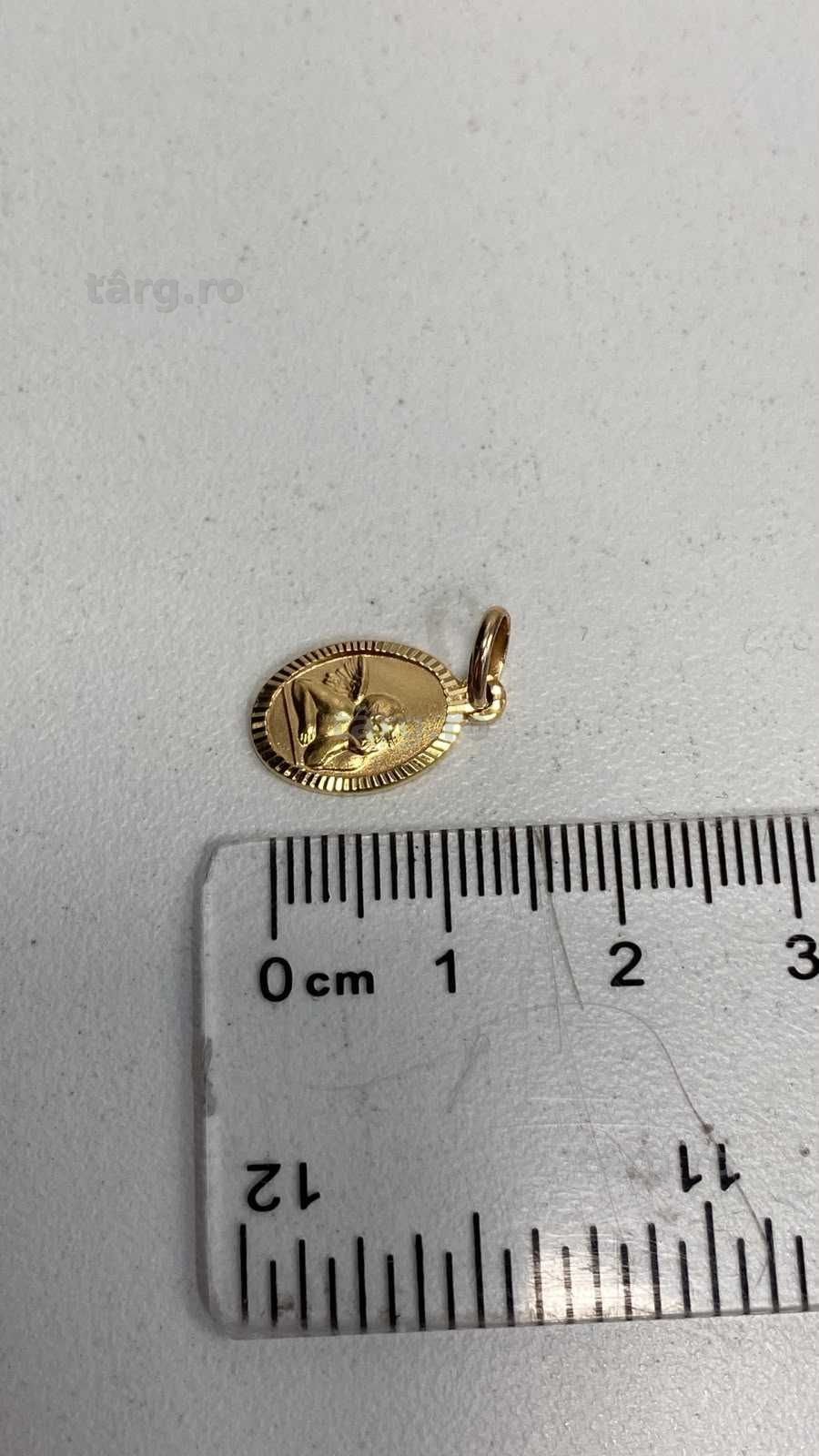 (AG13) Medalion aur 9K 0.98g (b.56180.1) Garantie 2 ani! 3