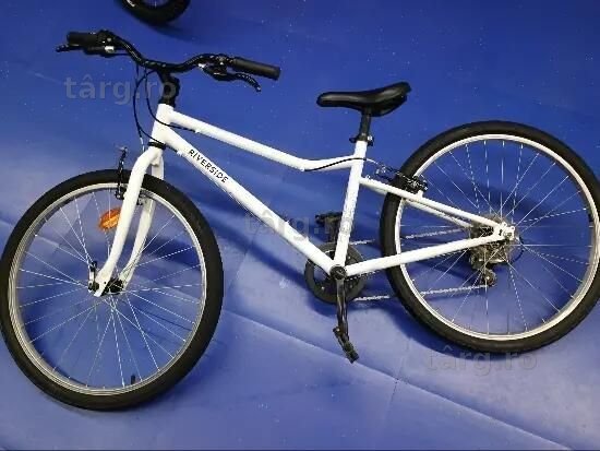 Bicicletă polivalentă Riverside 100 24" alb - (SecondHand) Decathlon