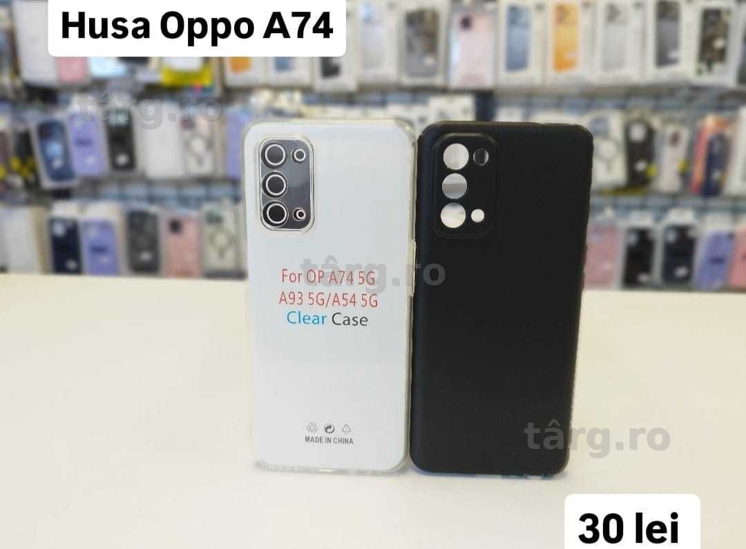 Husa silicon, folie, cablu, incarcator Oppo A74