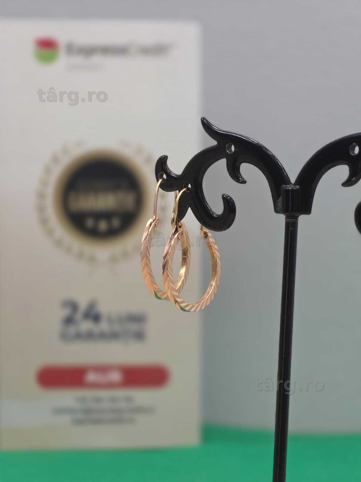 Cercei aur 14K 1.98g [Ag45 Bacau1 B.34697.2.35]