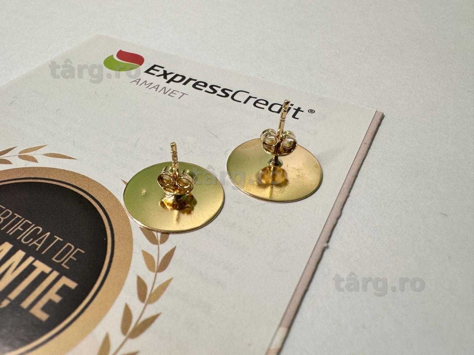 Cercei aur 14K 1.99g (B.61633 Tatarasi) Garantie 2 ani 3