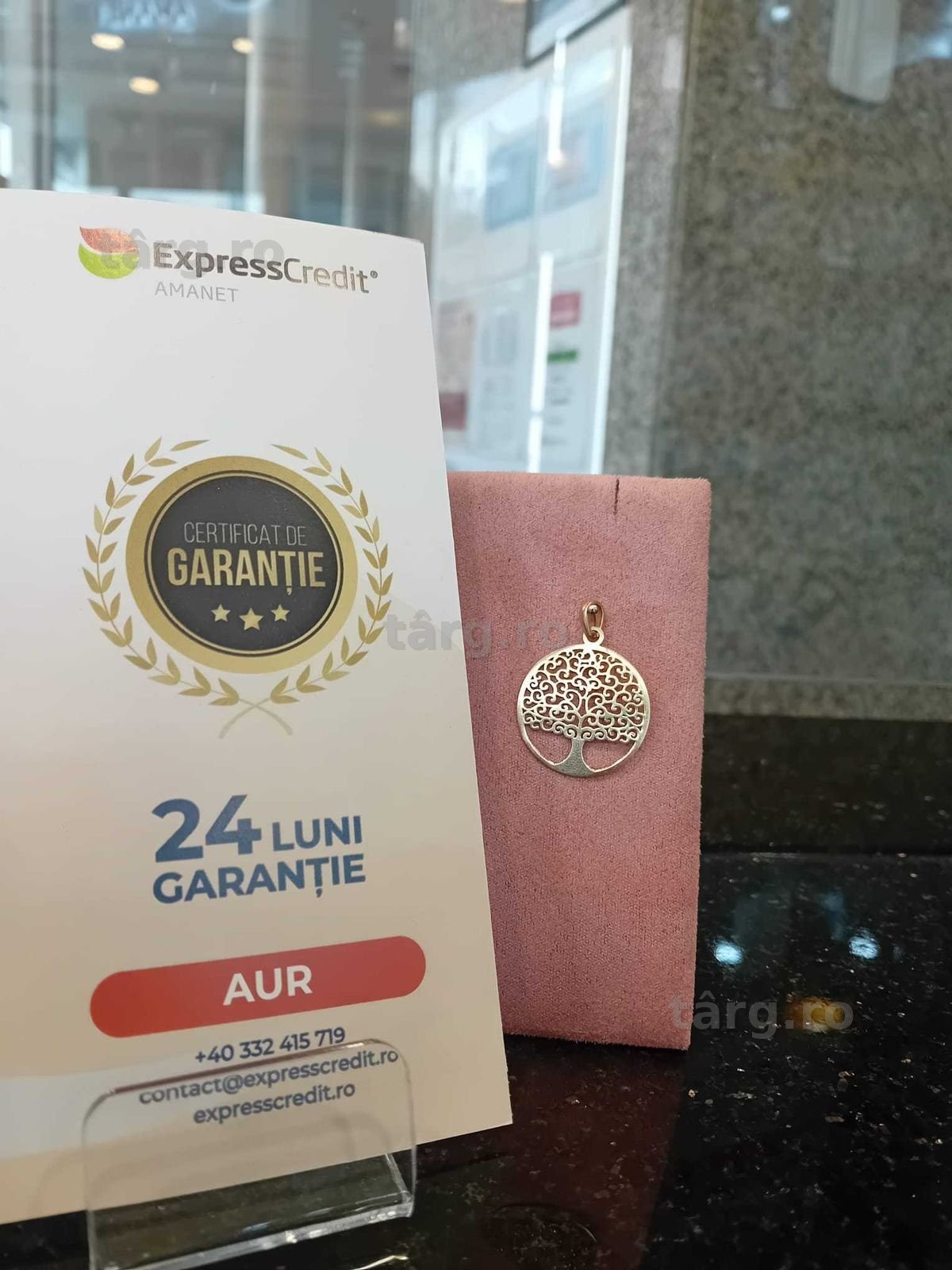 Medalion "Copacul vietii" aur 14k 1.47g (Iulius Mall)(B-460.4) Garantie 2 ani!