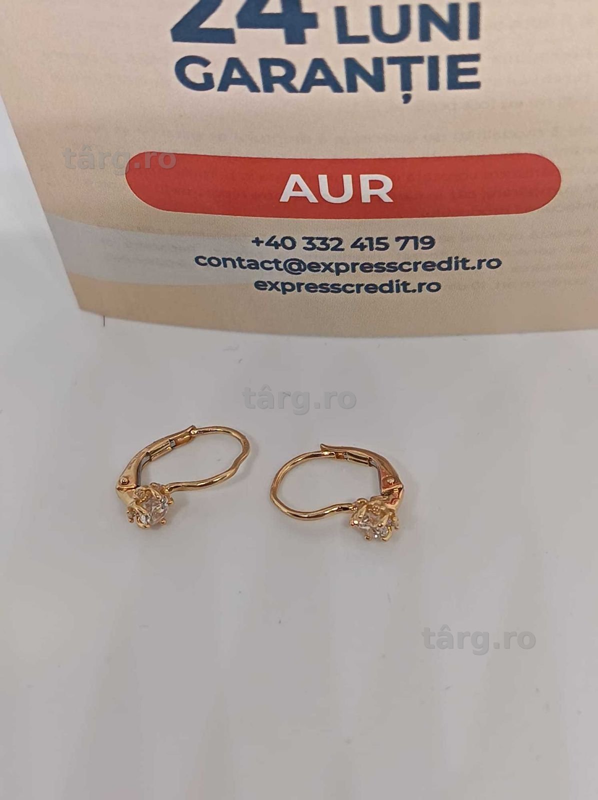 Cercei Aur 14K 1.61g (Ag4 Dacia B.52326) Garantie 2 ani 3