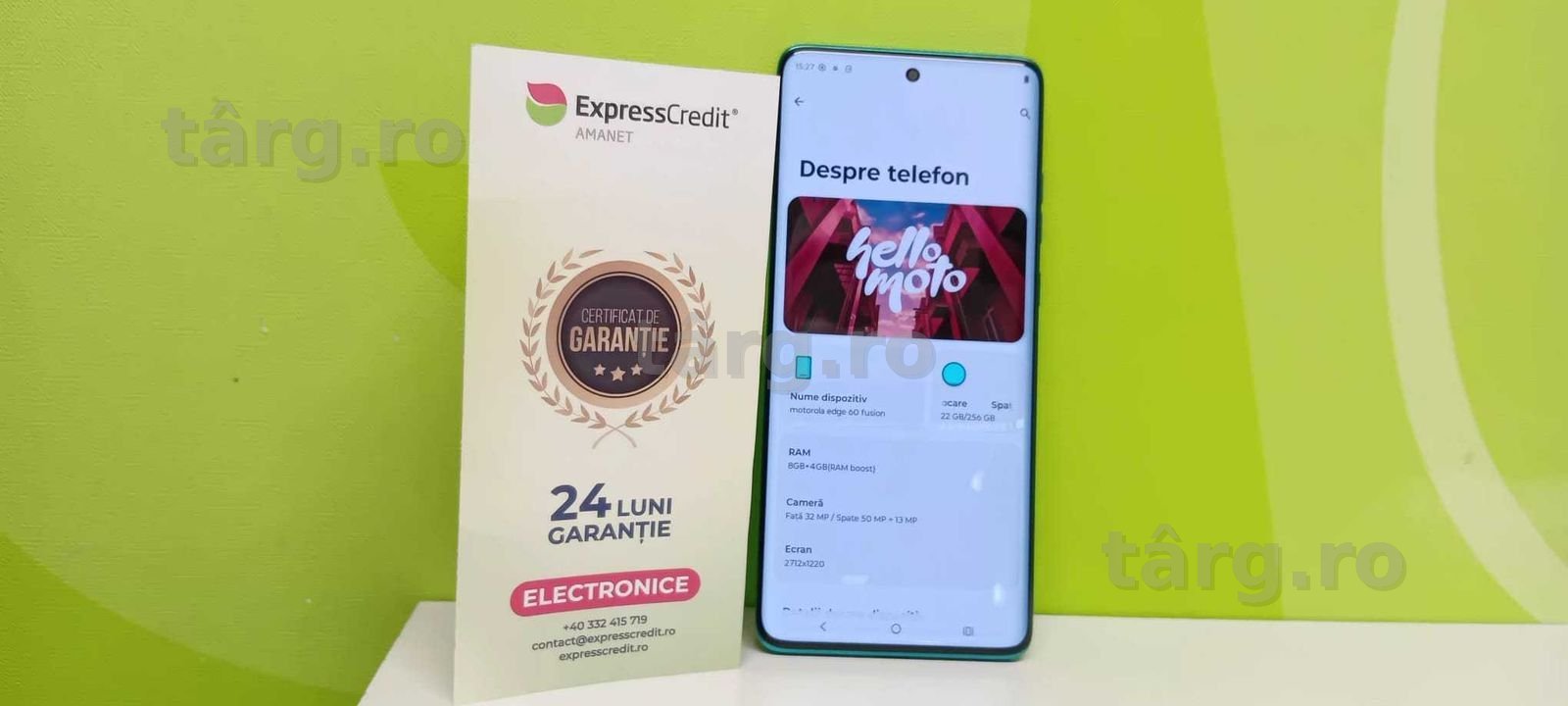 Motorola Edge 60 Fusion 5G 8/256 Gb (Ag.7) Garantie 2 ani!