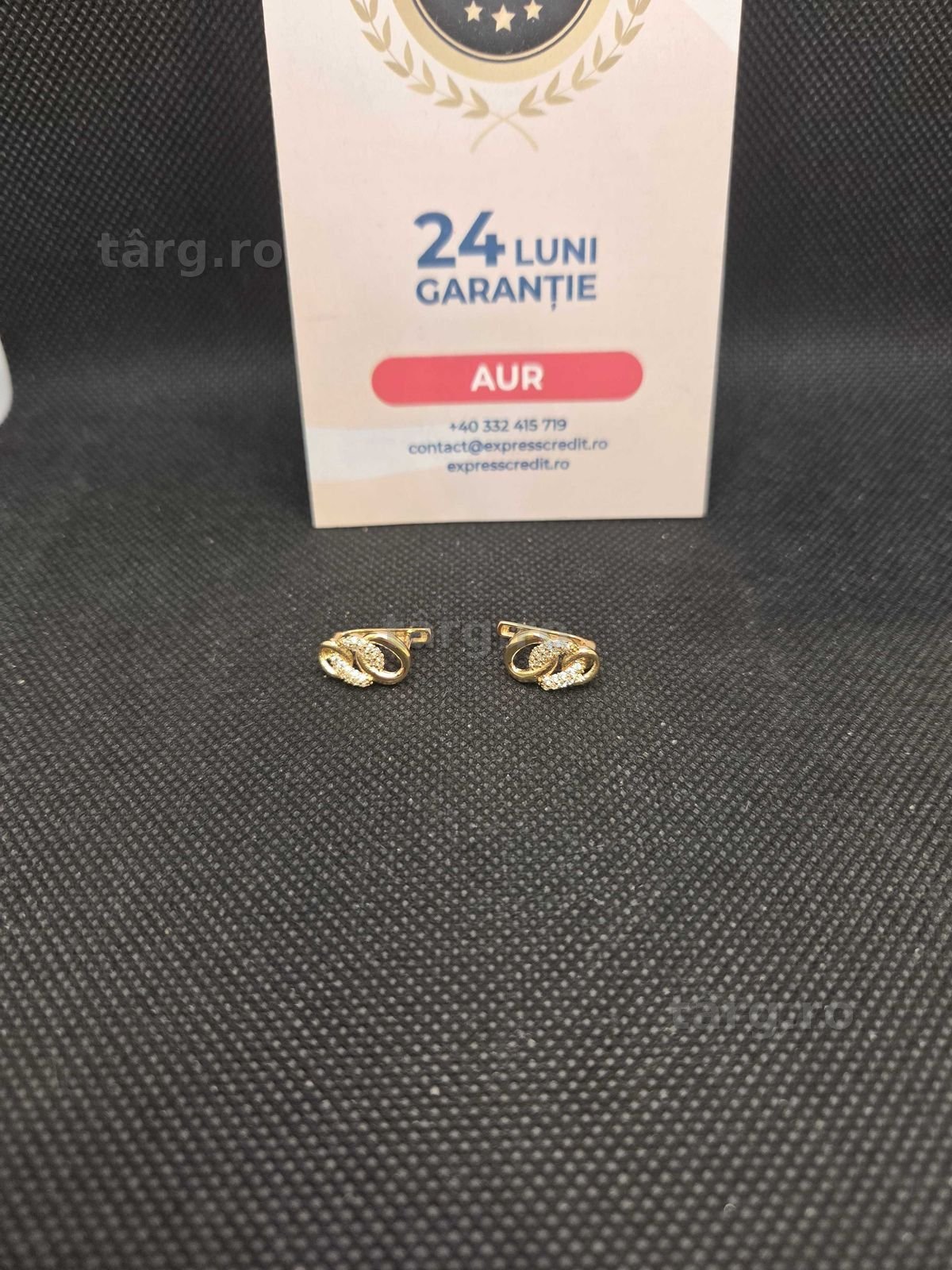 Cercei aur 14K 3.14g (50064 Ag11 Piata Nicolina) Garantie 2 ani!