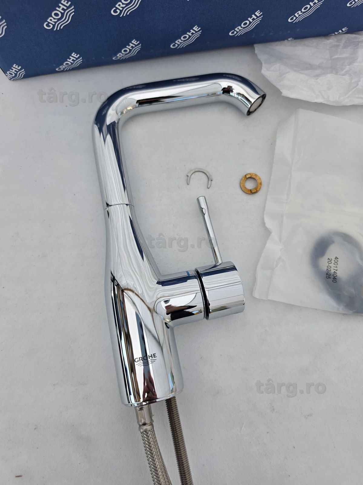 Baterie lavoar Grohe Essence new XL pentru lavoare tip bol pipa lebada 2