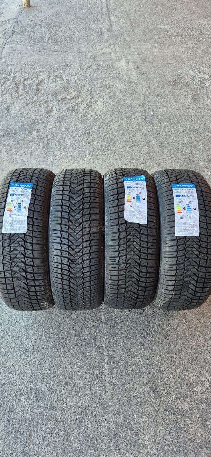 4 anvelope M+S noi Sunny 205/50/17,dot 2024.Pretul este pe bucata.