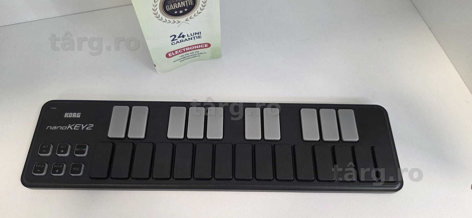 Korg nano KEY2  Claviatura MIDI   (Ag8 Tudor/B75133) – Garantie 2 Ani! 3
