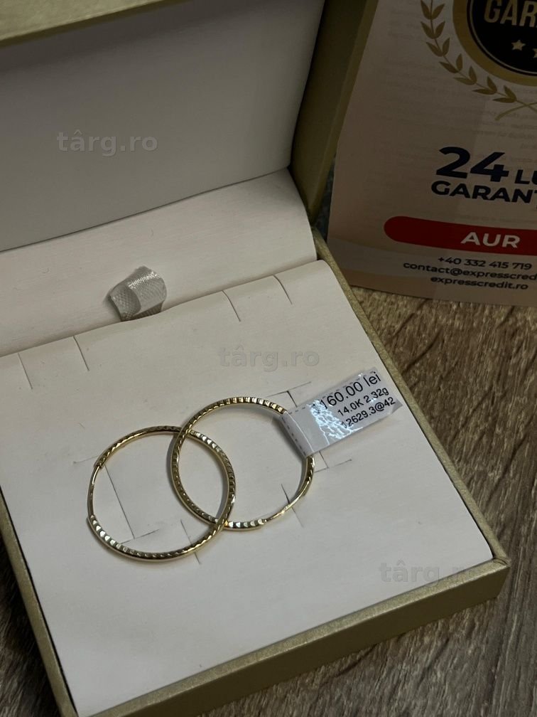 (AG42 B.12629.3) Cercei 14K 2.32 GR (GARANTIE 24 LUNI)