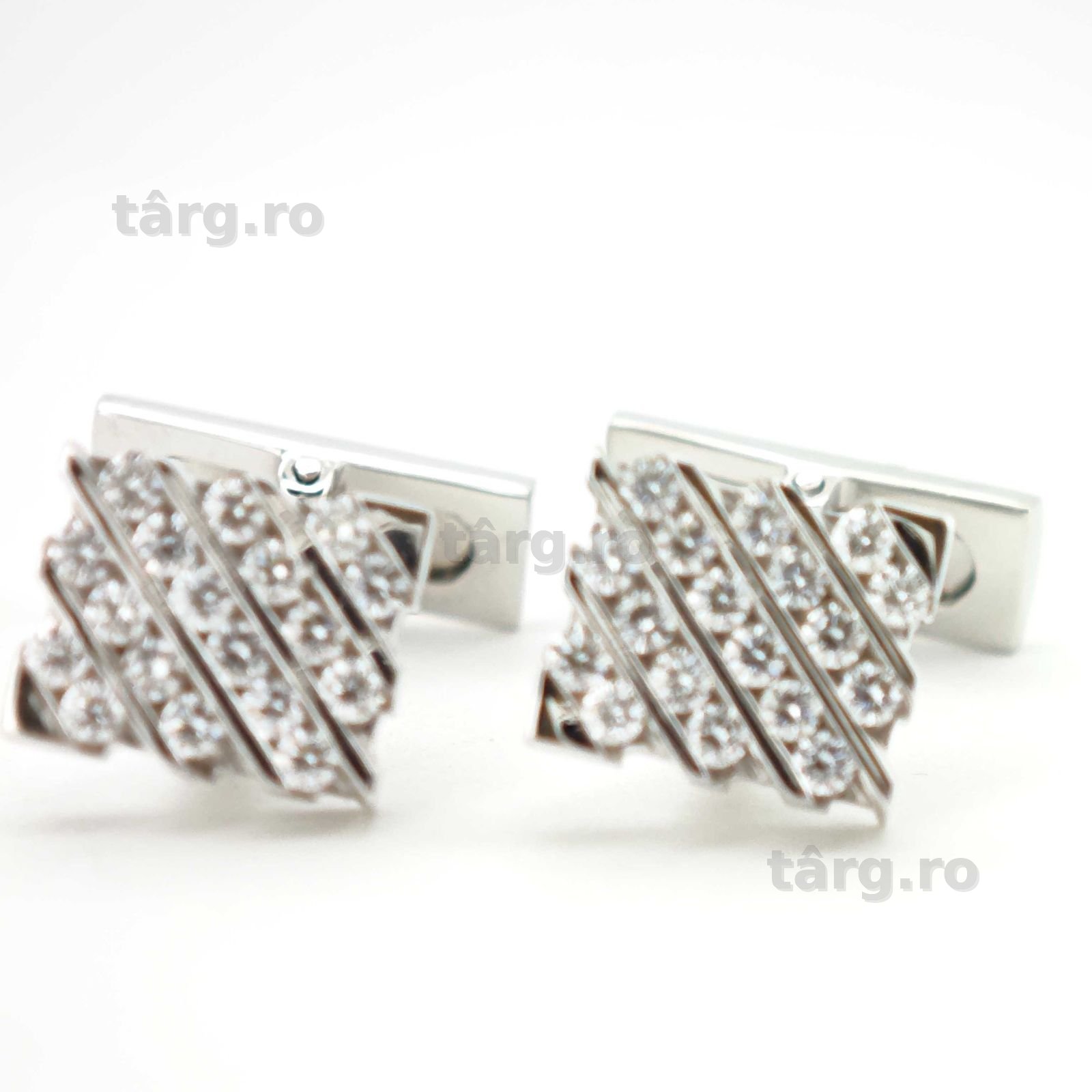 Butoni 18k diamante naturale ASPREY retail 13.000 euro