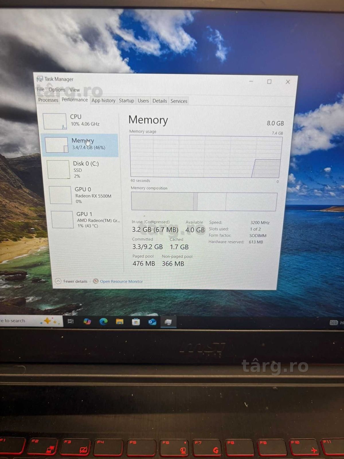 HOPE AMANET P2-Msi bravo 15 3