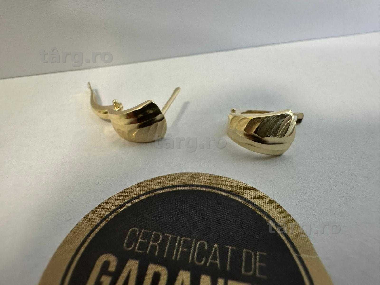 Cercei Aur 14k, 1,51 g (ECA 39 / B.18610.1)-Garantie 2 ani!