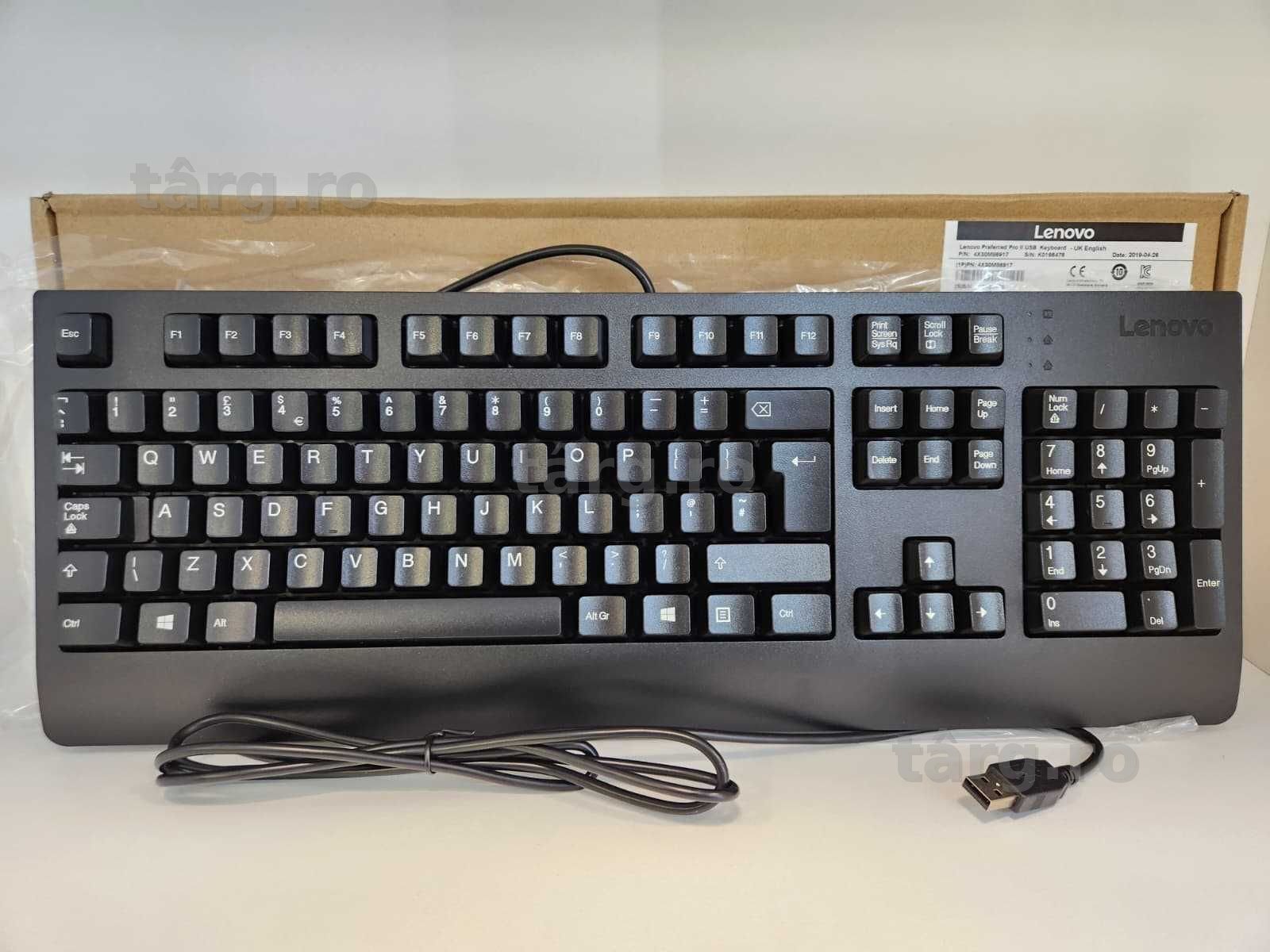 Tastatura cu fir Lenovo Preferred Pro II USB QWERTY (Ag8 Tudor/B75033) – Garantie 2 Ani! - Produs Nefolosit! 2