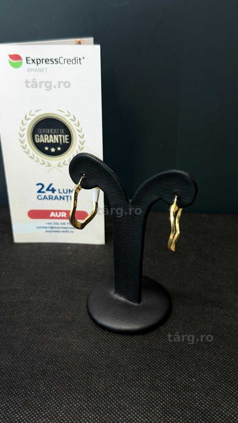 (AG51) Cercei aur 14k 3.33g b1727 - Garantie 2 ani!