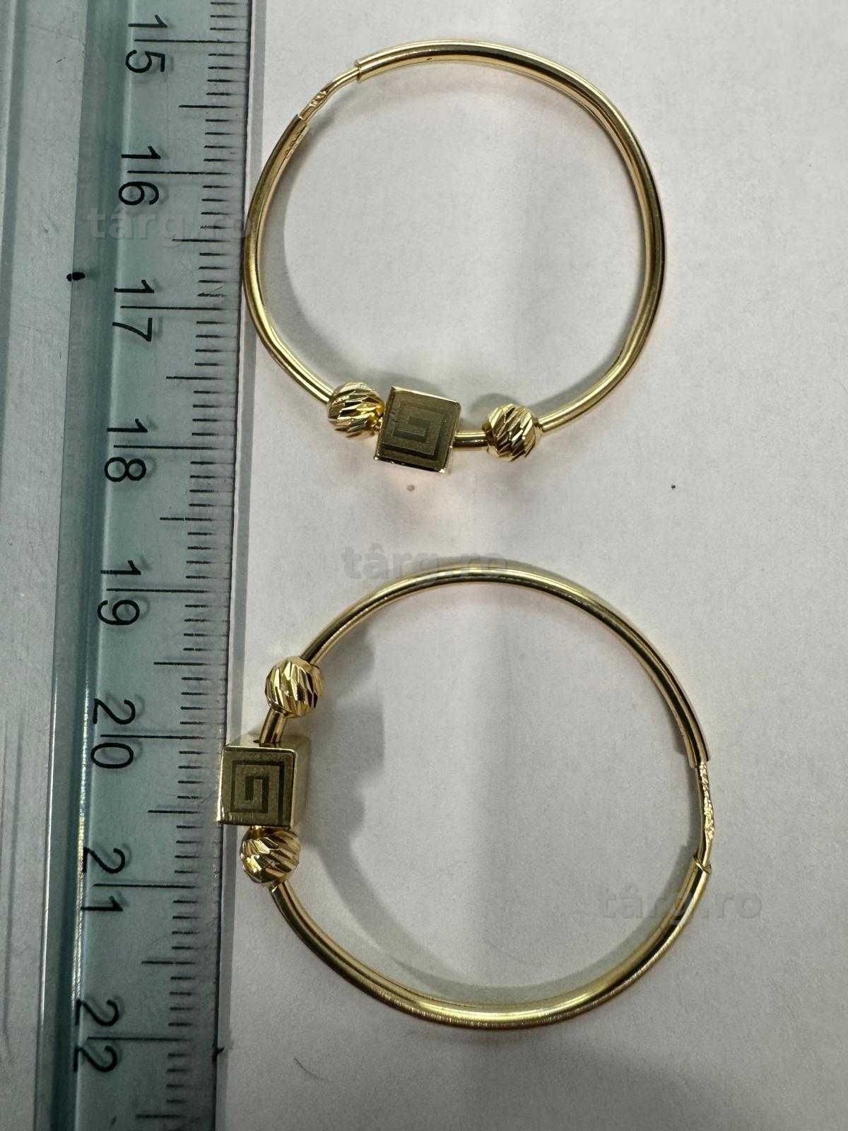 Cercei din aur 14k (70011.1/ 10 Pacurari 1) garantie 2 ani! 5
