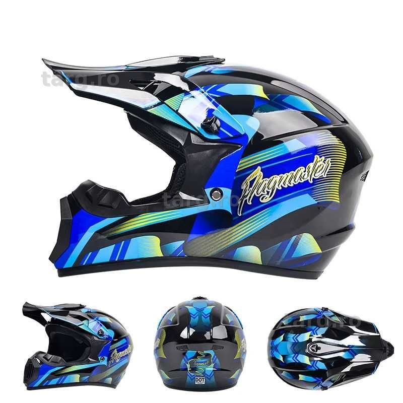 Casca Moto Enduro Cross ATV - S / M / L / XL - Albastru 3