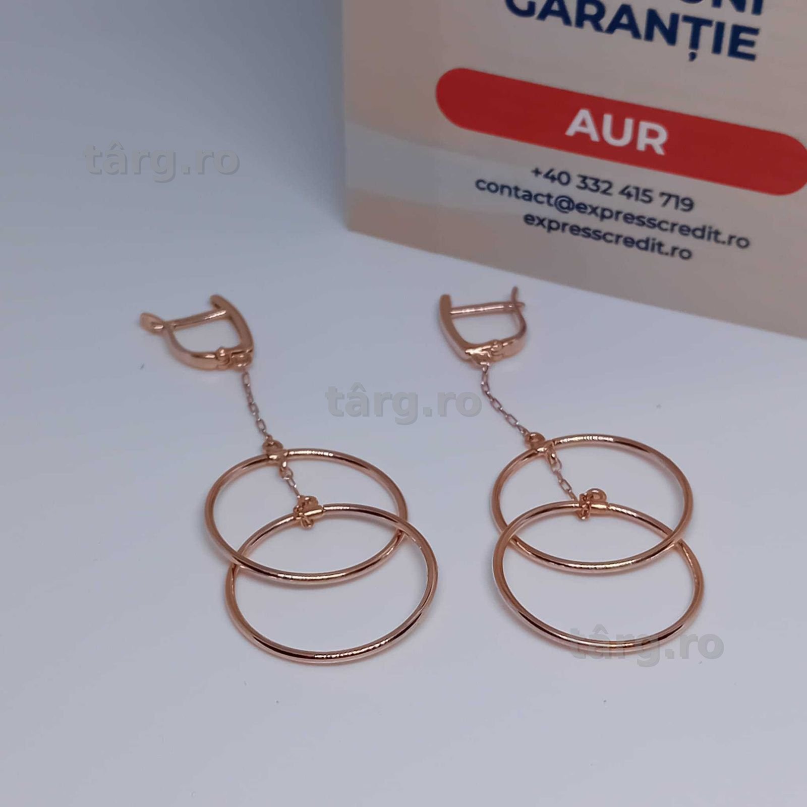 Cercei Aur 14K 4.13g (Ag4 Dacia B.52015.8) Garantie 2 ani 2