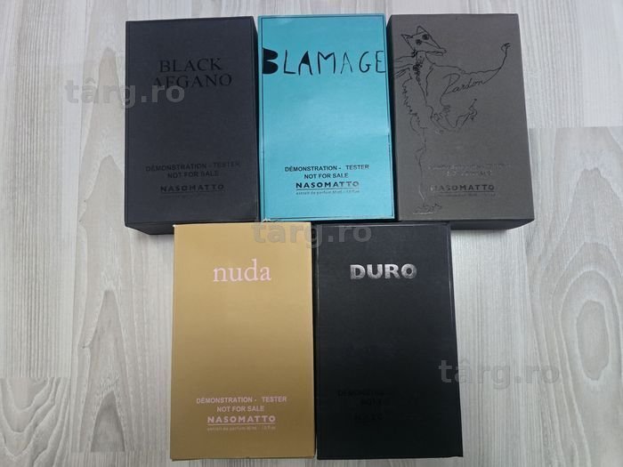 Pachet 5 parfumuri-tester Nasomatto, noi, 30 ml fiecare, extract de parfum