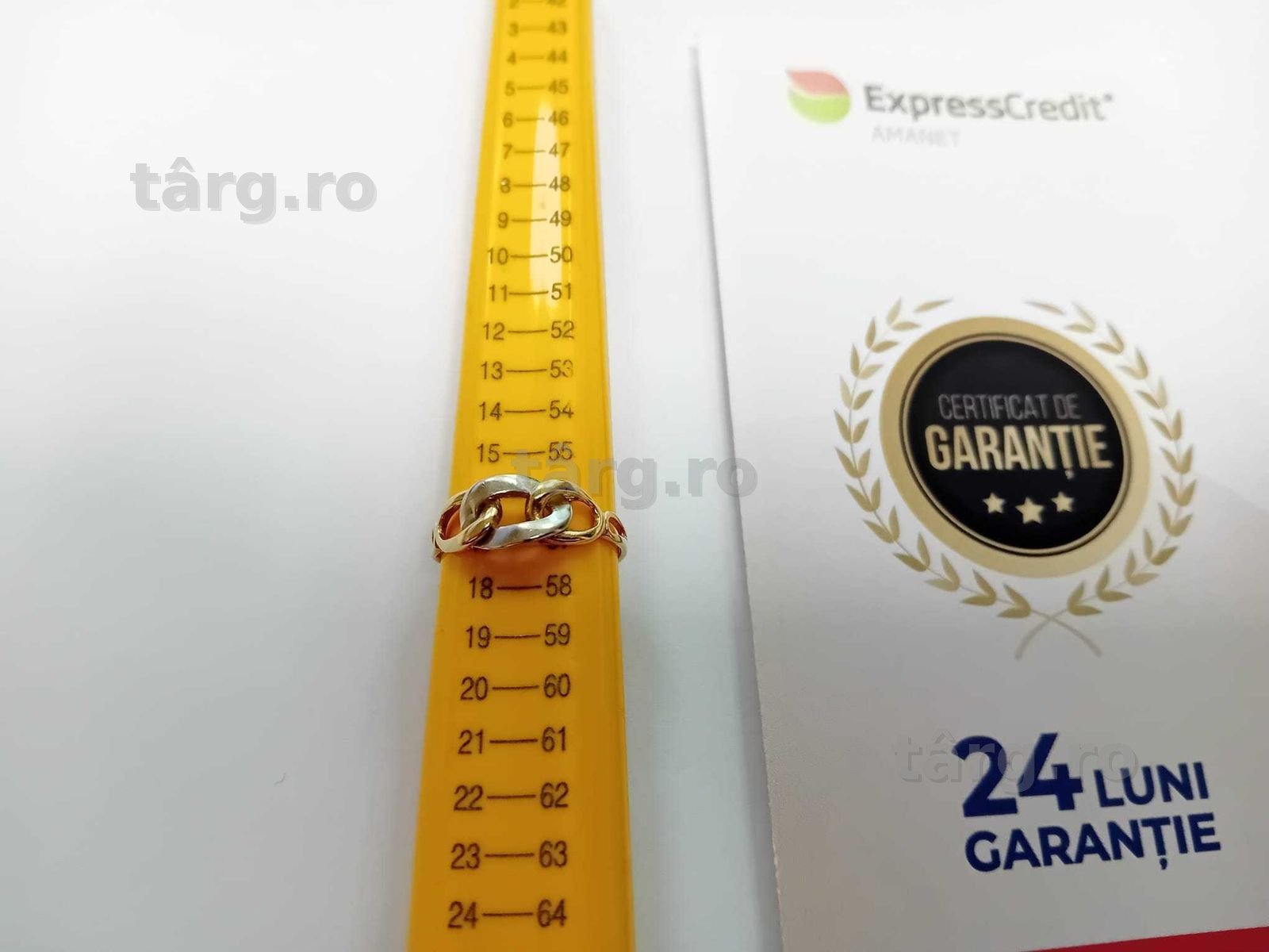 (Ag33) Inel Aur 18K/Garantie 2 ani 2