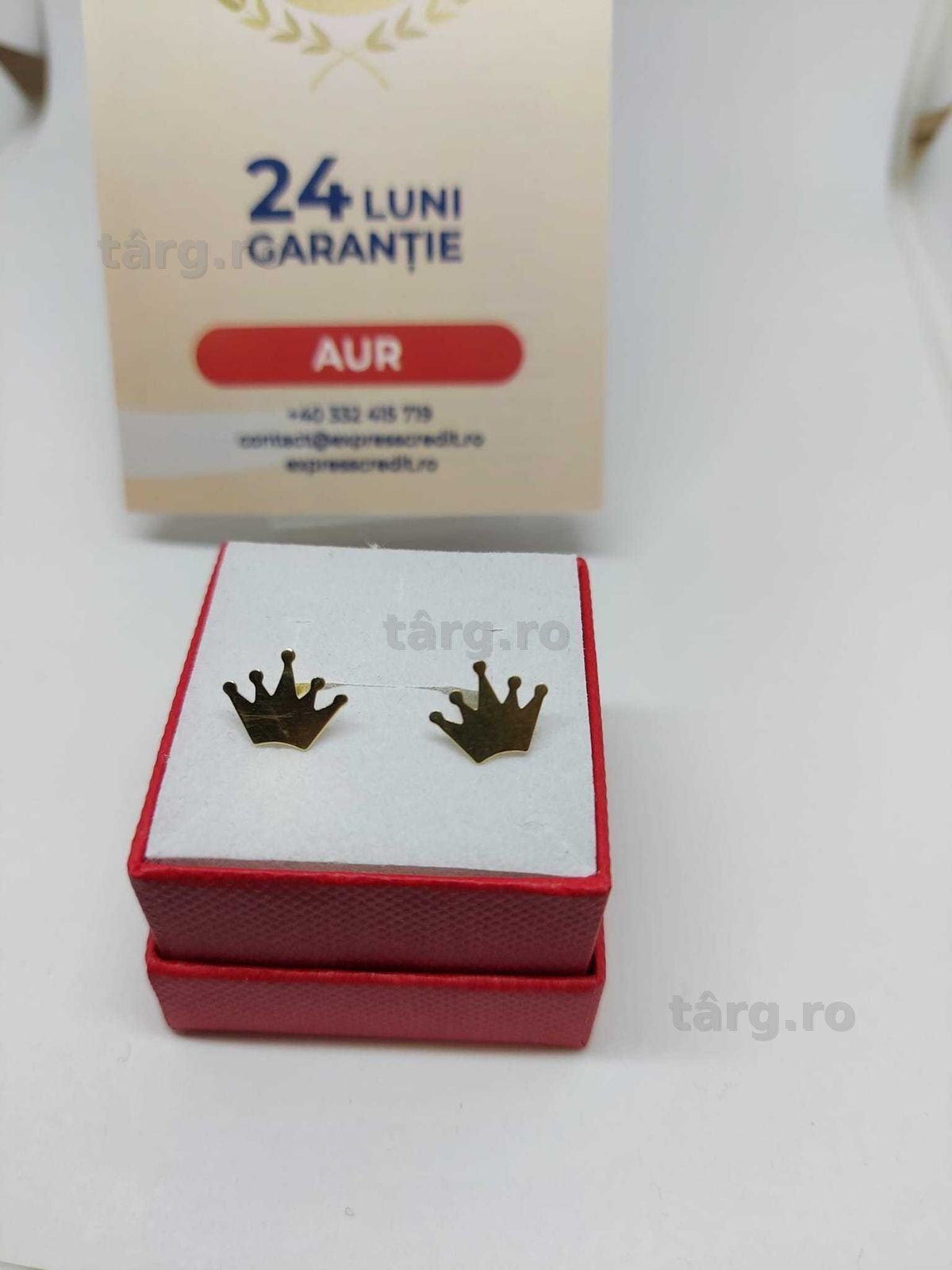Cercei 14k 0.89gr (34606.2/30 Pacurari) Garantie 2 Ani! 2