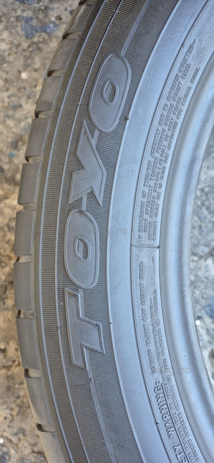 4 anvelope vara  Toyo 225/55/19.Pretul este pe bucata. 5