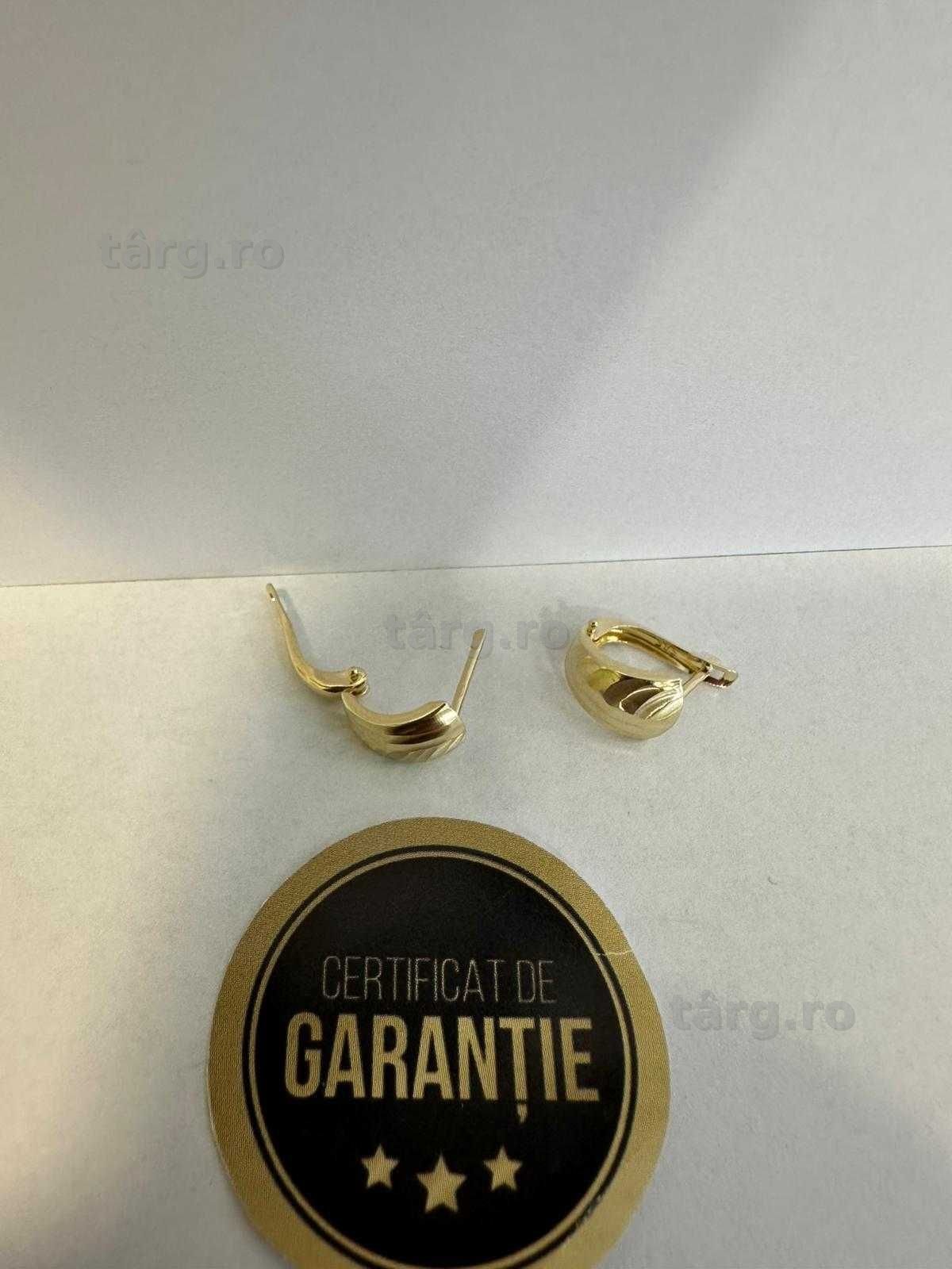 Cercei Aur 14k, 1,51 g (ECA 39 / B.18610.1)-Garantie 2 ani! 3