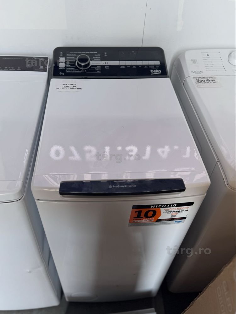 Masina de spalat rufe verticala Beko BTL1WFP10623DE cu factura si garantie 12 luni