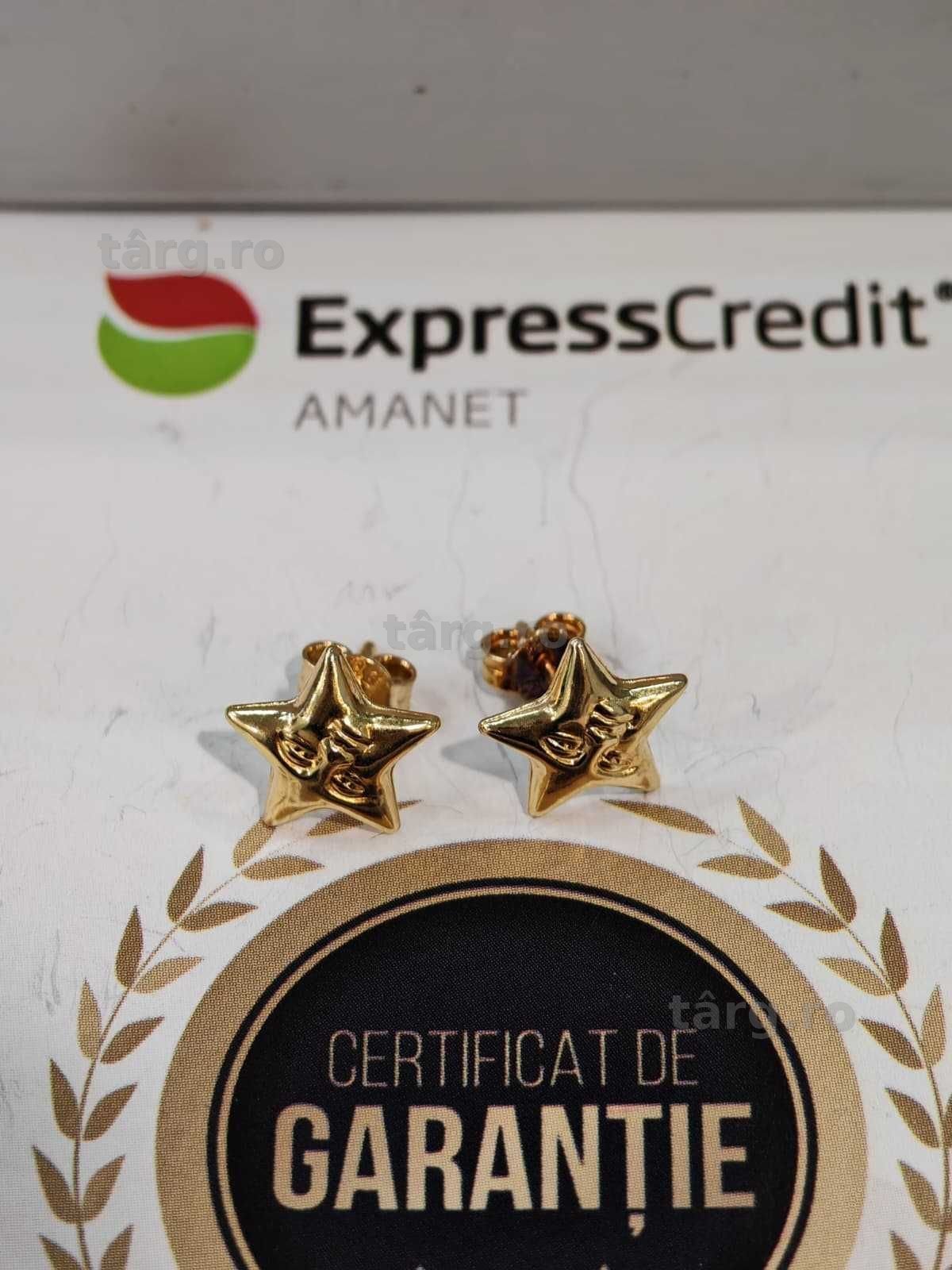(Ag44 B6574.1) Cercei aur 14K 1.20g