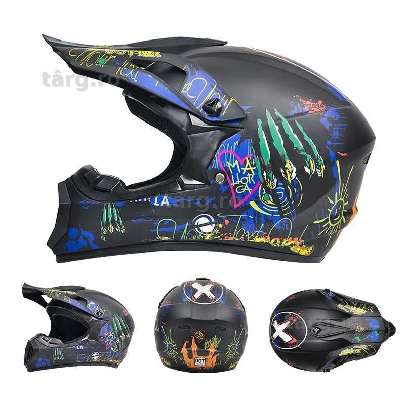 Casca Moto Enduro Cross ATV - S / M / L / XL - Multicolor 3