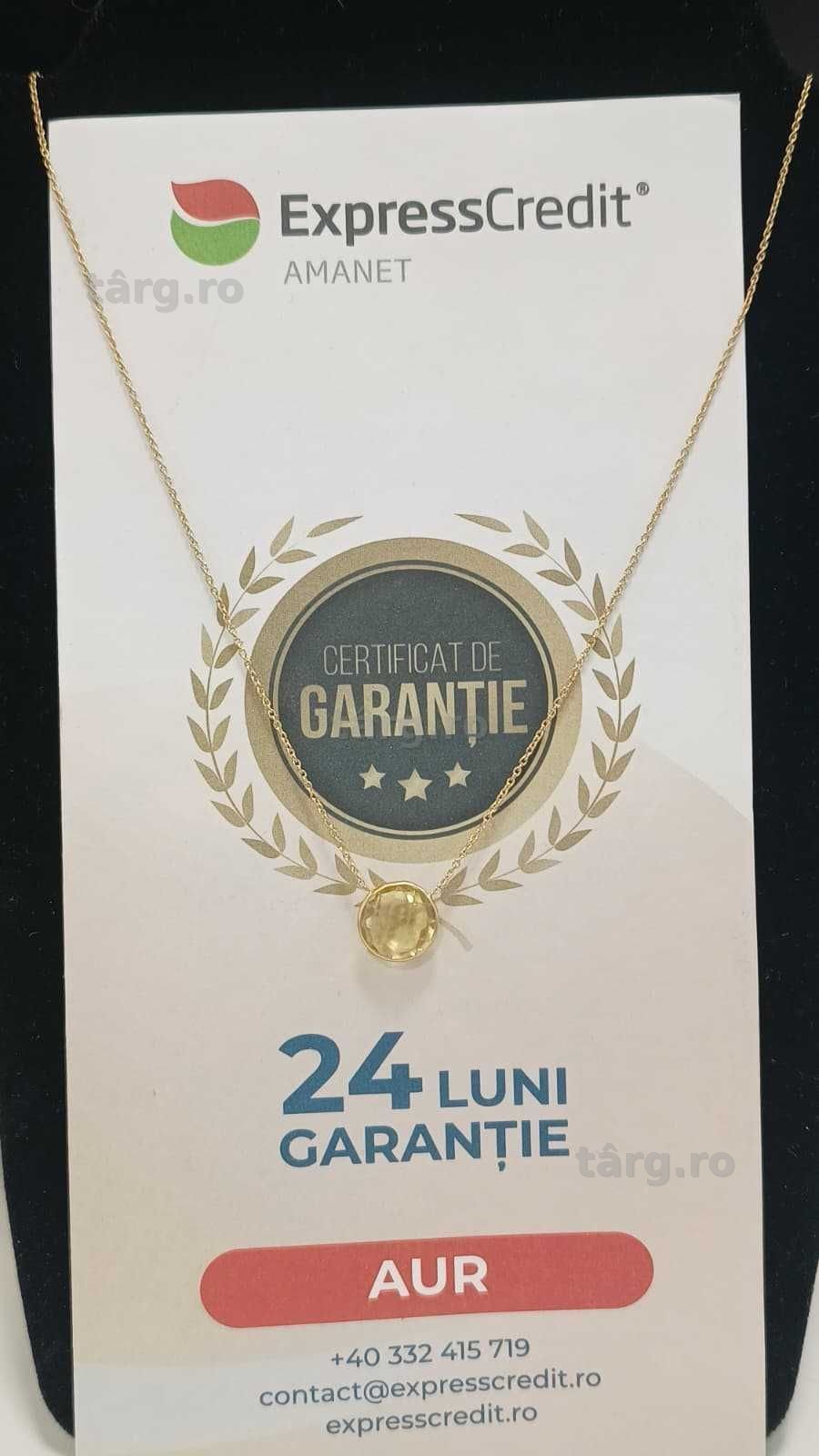 Colier aur 18K 3.33gr (Ag24 Harlau b.45348.2) - Garantie 2 ani!