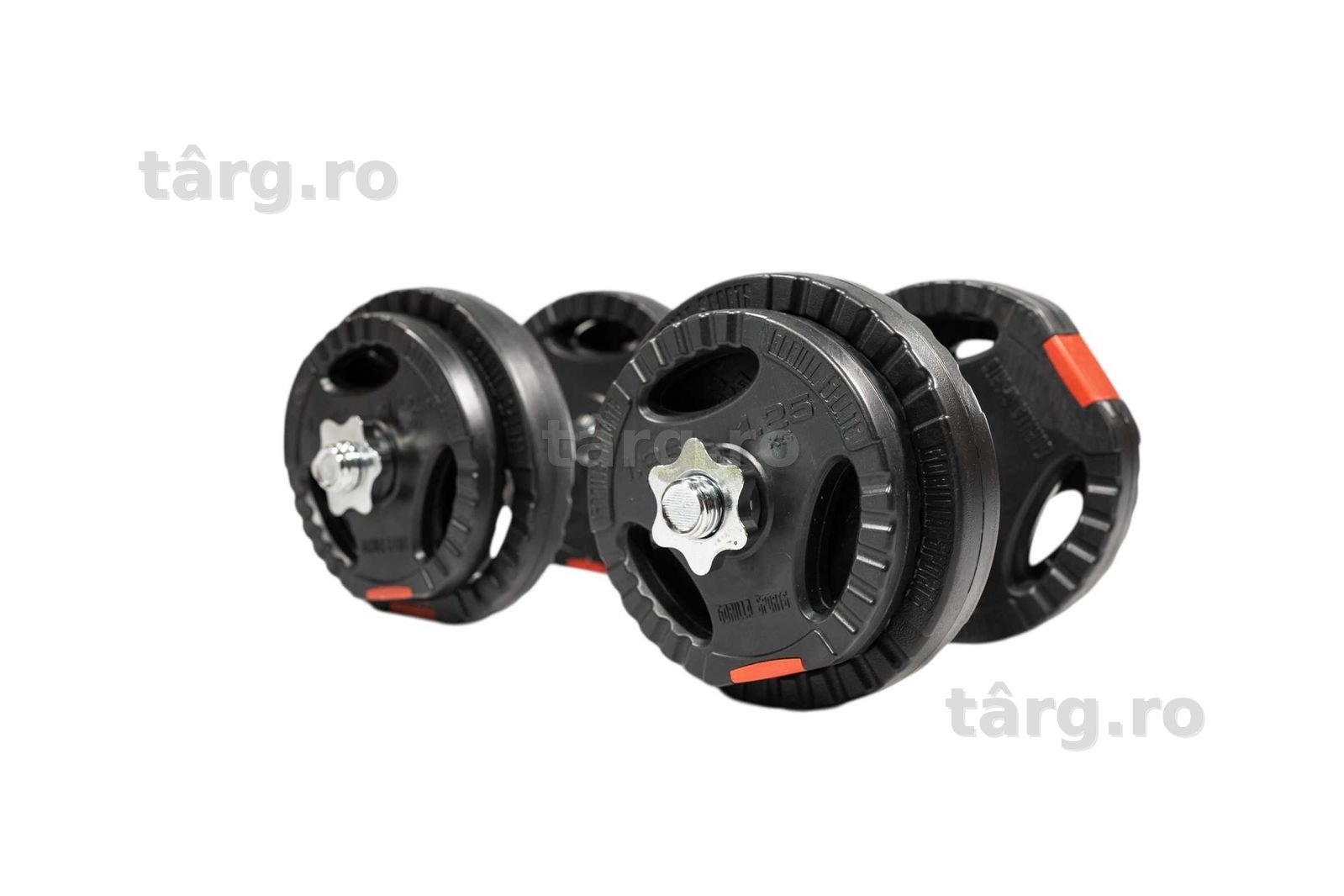 Set gantere reglabile din ciment cu grip de 20 KG