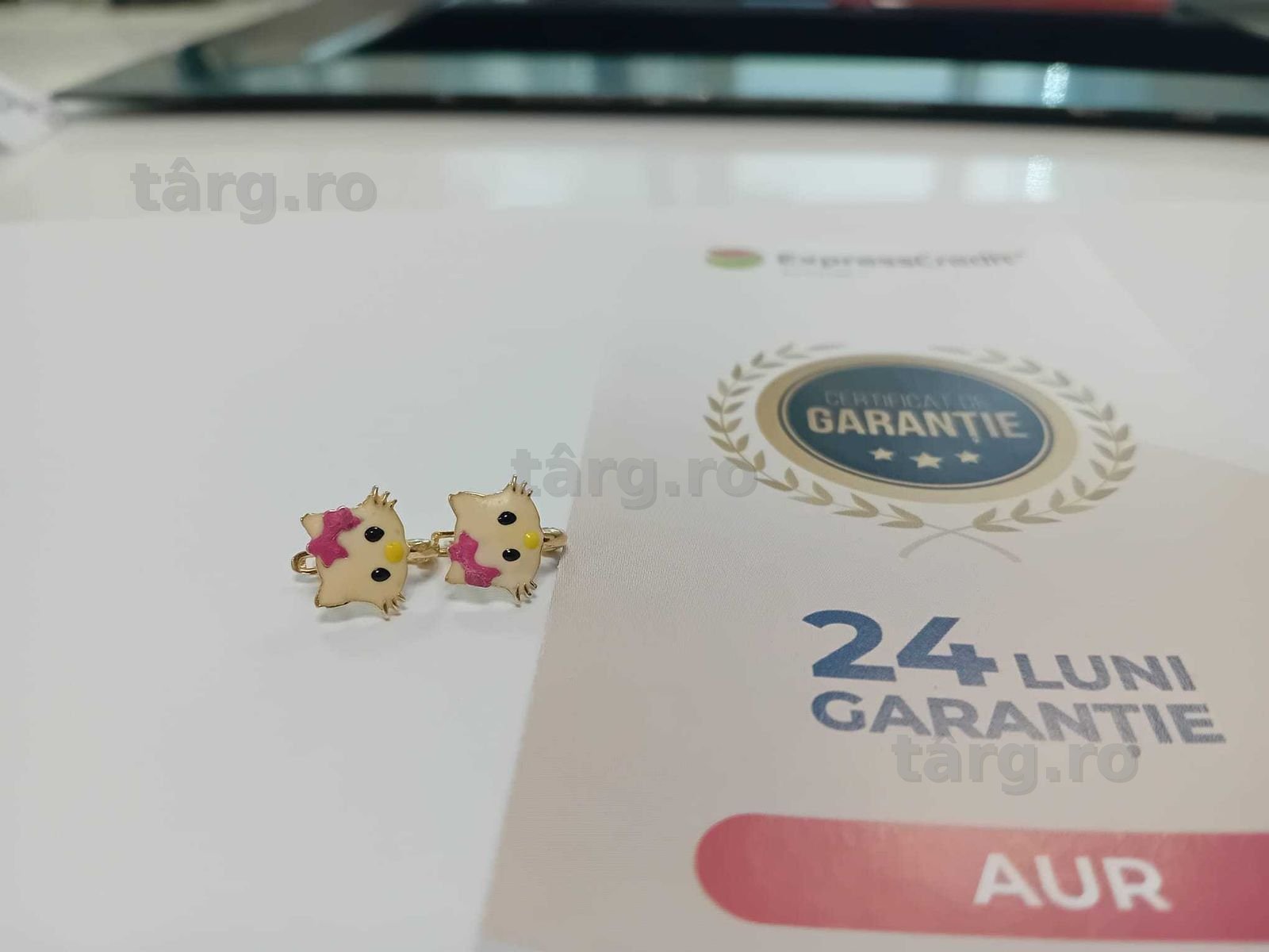 (AG33) Cercei Aur 14K / Garantie 2 Ani.