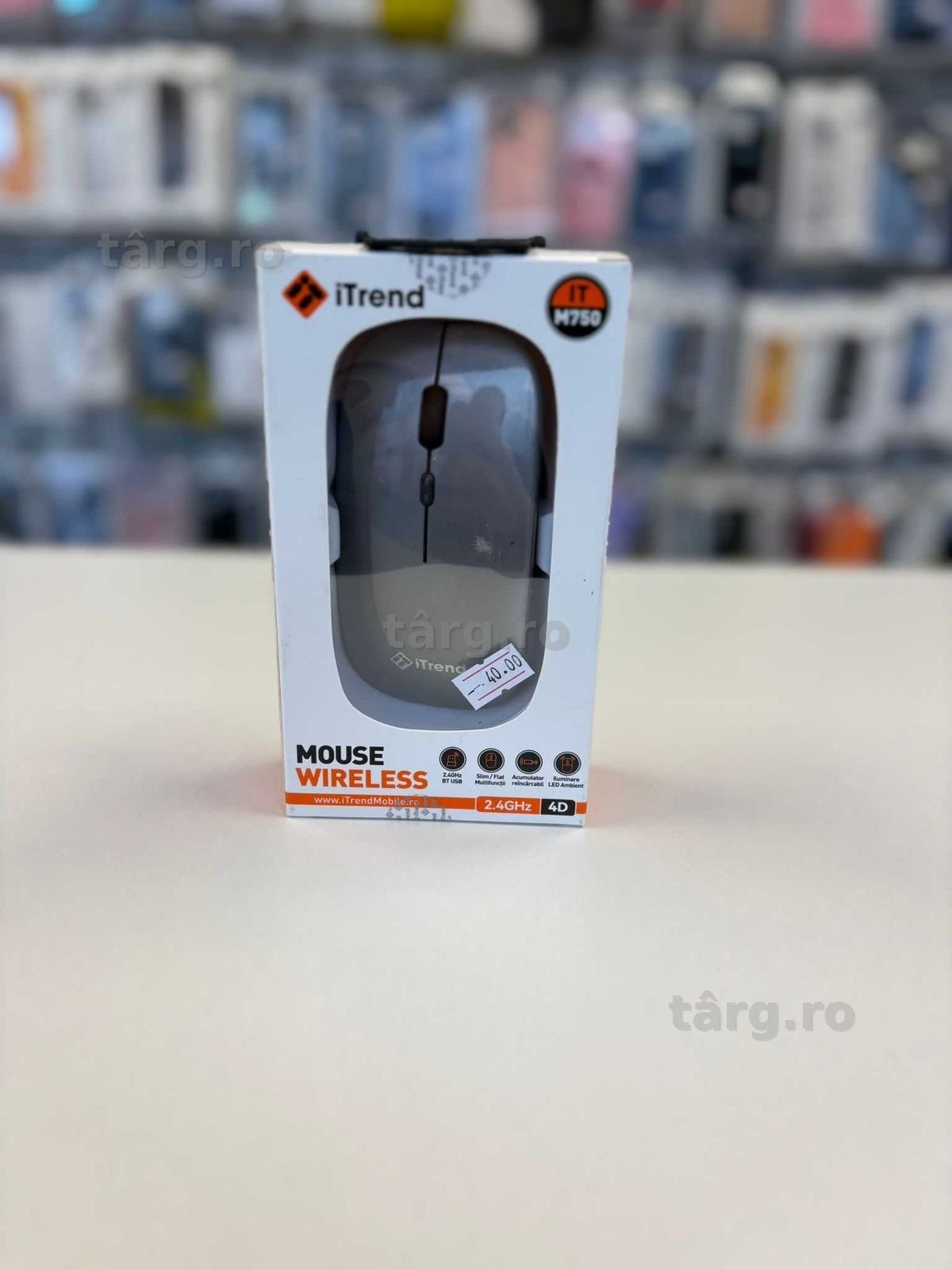 Mouse wireless led,cu acumulator reincarcabil – plug & play 2