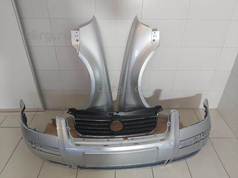 Pachet Bara+Aripa+Grila Radiator Fata VW Passat B5.5 00-04 (LA7W-Gri)