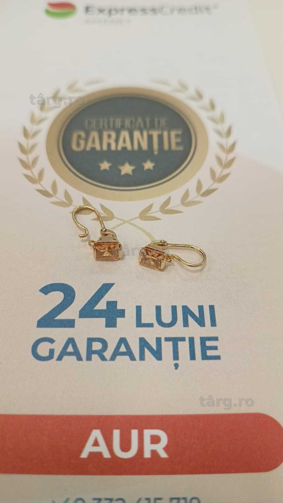 Cercei aur 14K 2.20gr [AG24 Harlau B.46250.1] - Garantie 2 ani! 2