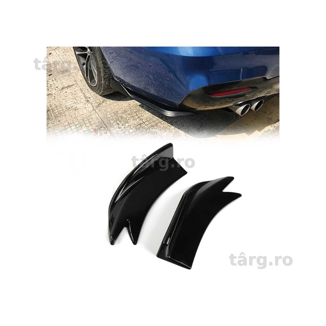 Set prelungire coltar bara spate scurt culoare Negru Lucios