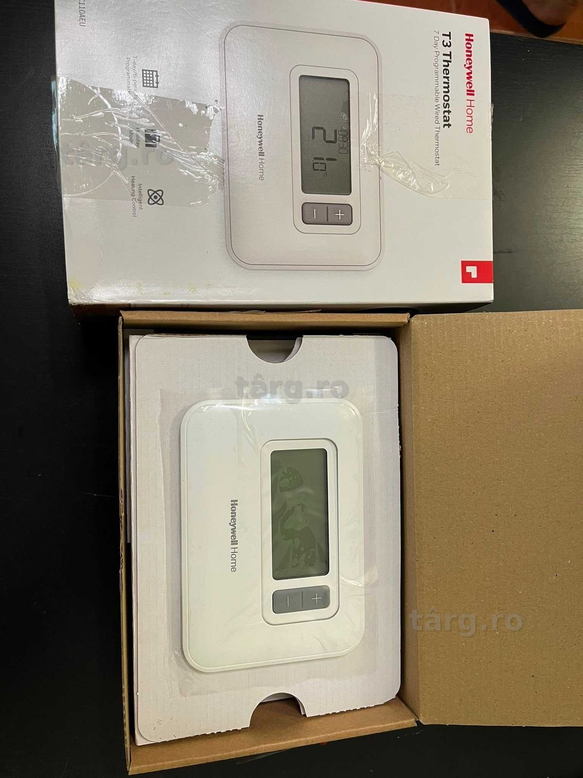 Termostat cu fir Honeywell Home T3C110AEU T3, programabil pe 7 zile - Alb