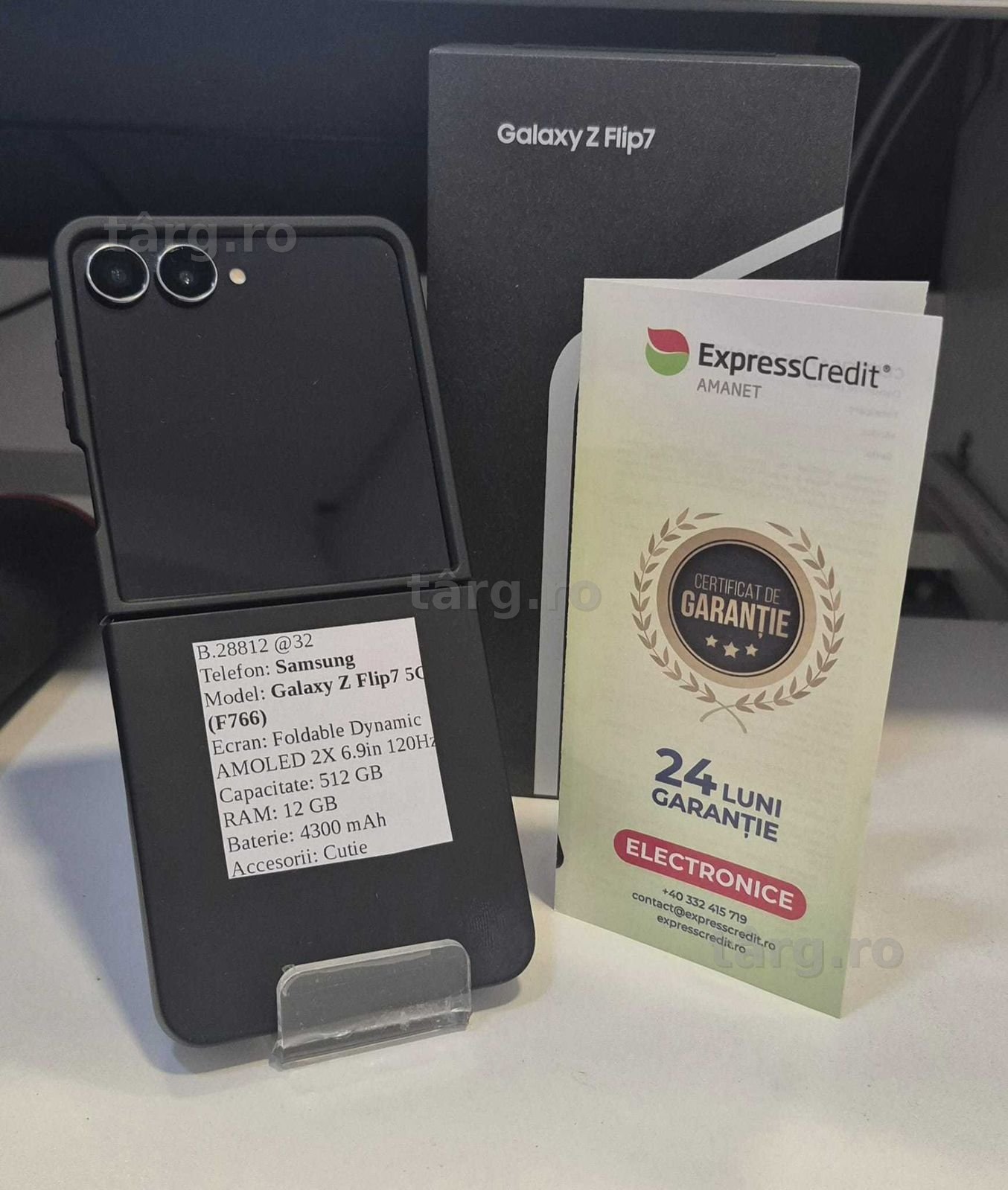 Telefon Samsung Z Flip7 5G (AG32 B28821.1) 2 ANI GARANTIE! 2