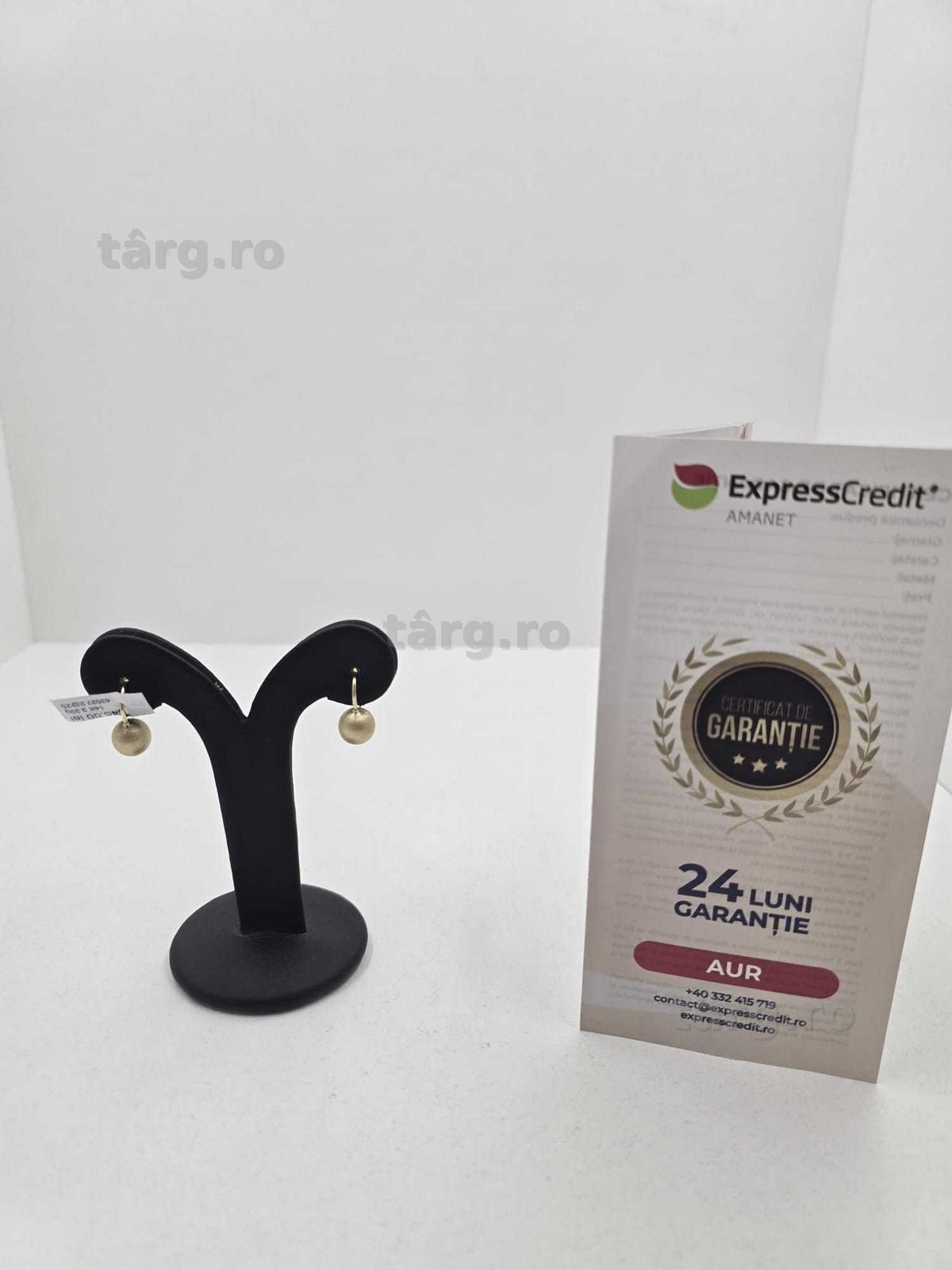 Cercei  aur 14K 3.29gr (Ag25 Belvedere B.43527.2)-Garantie 2 Ani!