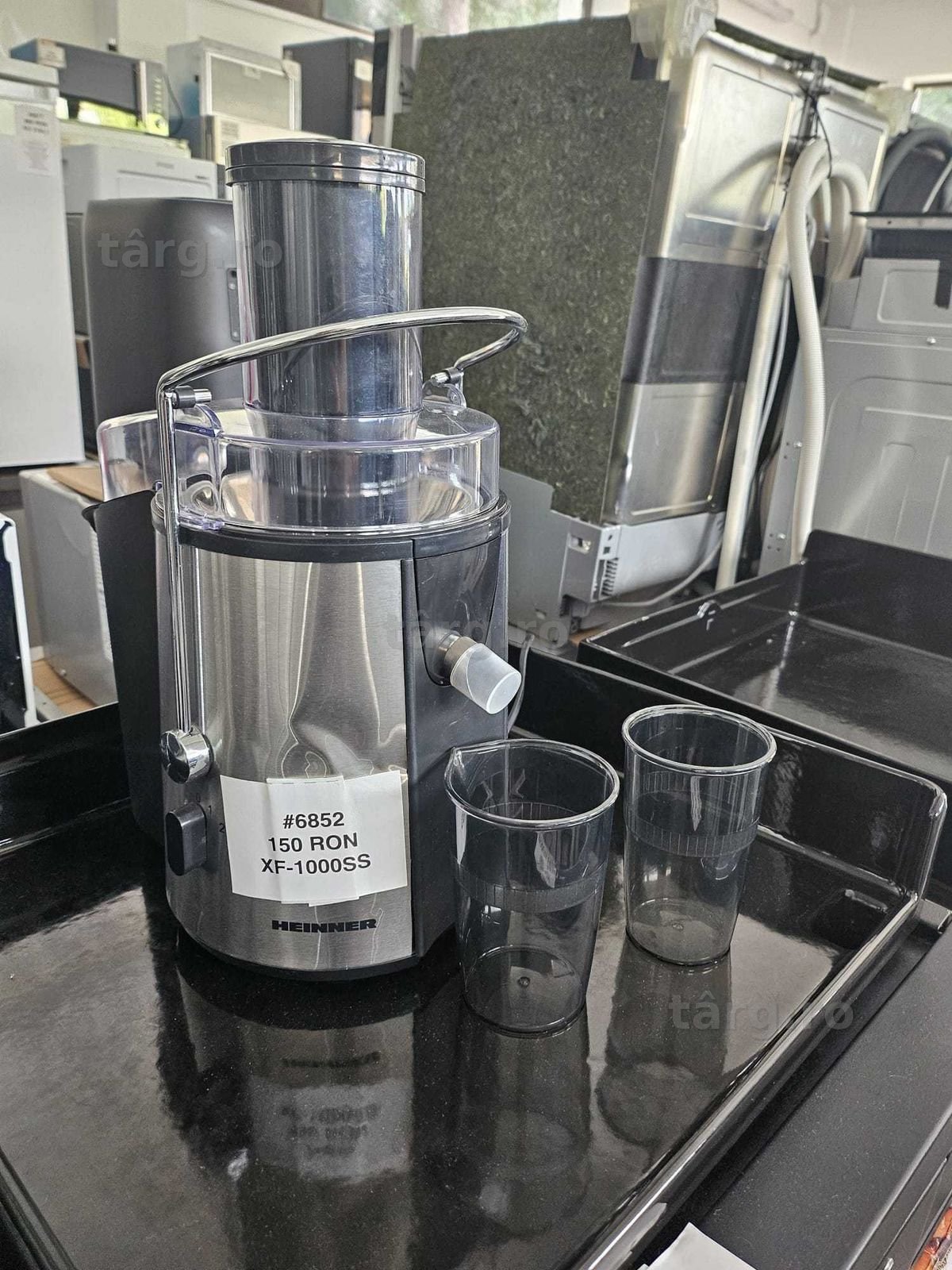Storcător de fructe și legume Heinner TurboMax XF-1000SS, 1000 W, Inox, Ca nou +Factura +Garantie 12 luni