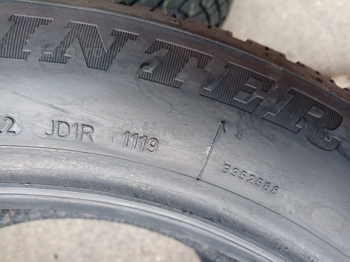 4 anvelope Runflat de iarna ca noi Dunlop 215/55 R18 dot 1119/2517 5