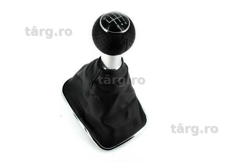 Manson schimbator si maneta VW Golf 4 Bora cu 6 viteze Negru cu Crom