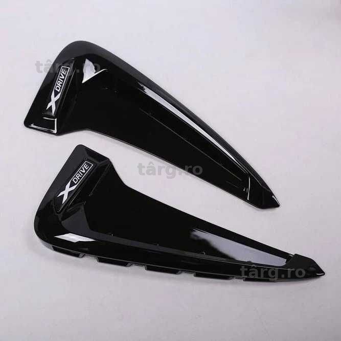 Extensii Ornamente Logo XDRIVE Aerisiri Aripi BMW X5 F15 Negru Lucios