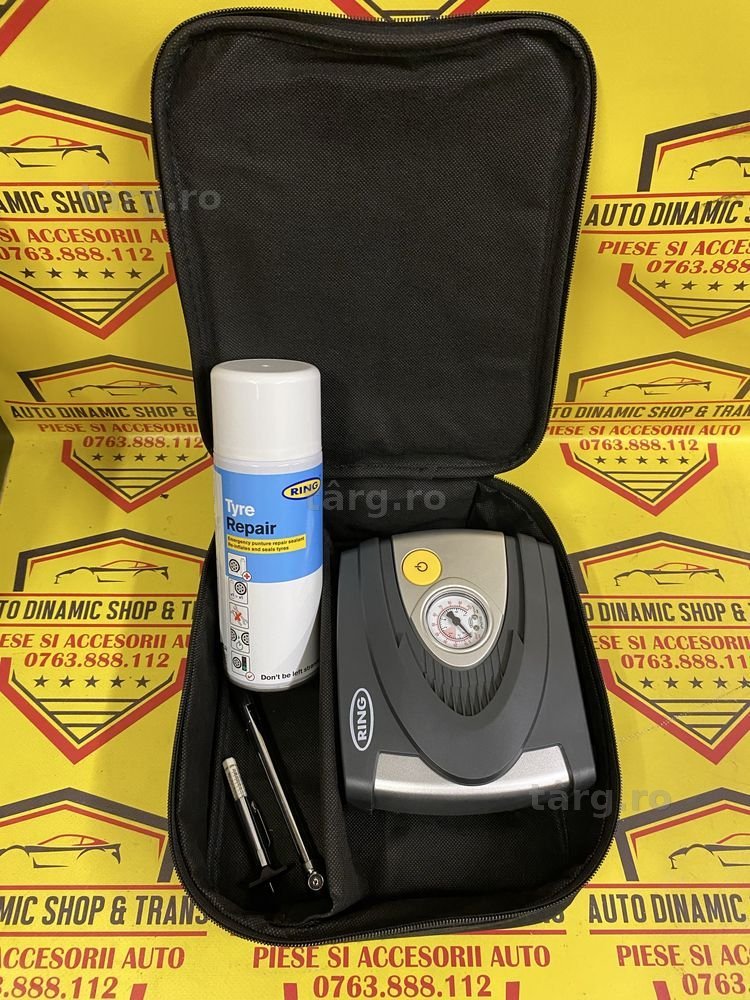 Compresor auto umflat roti cu soluție Kit pana Ring