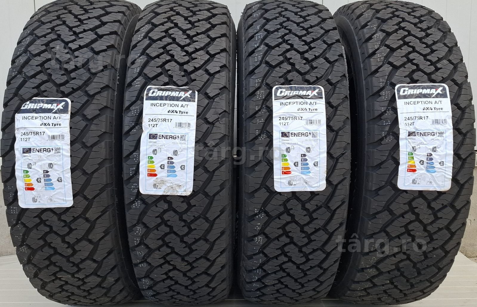 245/75 R17, 112T, GRIPMAX Inception A/T, Anvelope All Terrain M+S