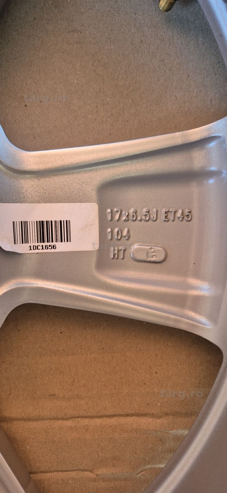 Set jante aliaj noi originale Toyota R17; 6,5J×17,ET 45 4